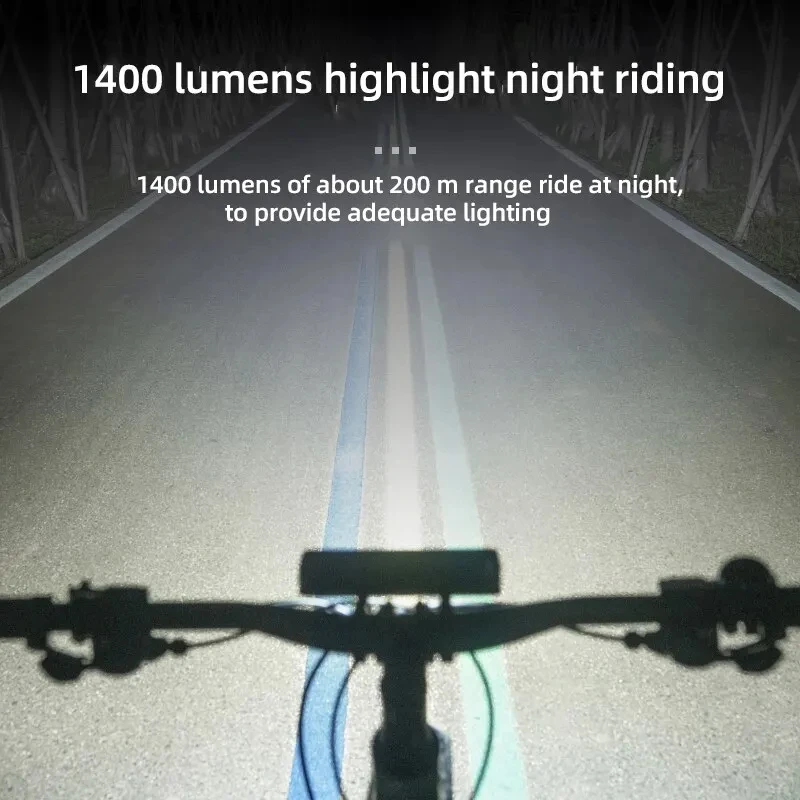 OFFBONDAGE Bicycle Light Front 2600Lumen Bike Light 8000mAh Waterproof Flashlight USB Charging MTB Road Cycling Lamp Accessories