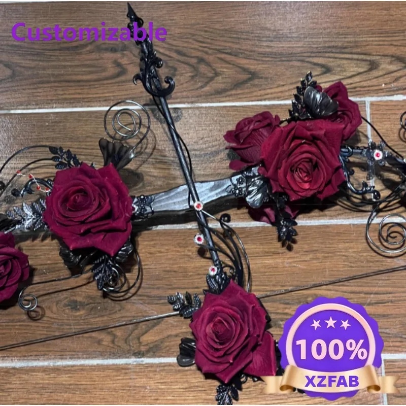 Factory Direct 2026 Elf Bow and Arrow Gothic Style Rose God Bow Handmade Cool Theme