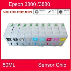 T5801 T5802 T5803 T5804 T5805 T5806 T5807 T5808 T5809 Pour Epson Stylus Pro 3800 3800C 3880 Cartouche D'encre Rechargeable