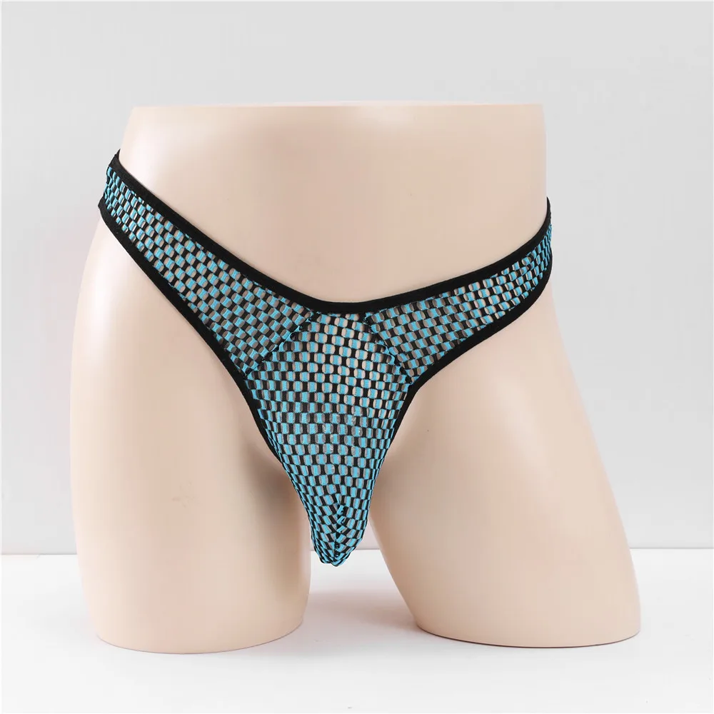 

Men's Underwear Transparent Mesh Breathable Panties Sexy U Convex Underpants Low Rise U Convex Pouch Lingerie Underpants