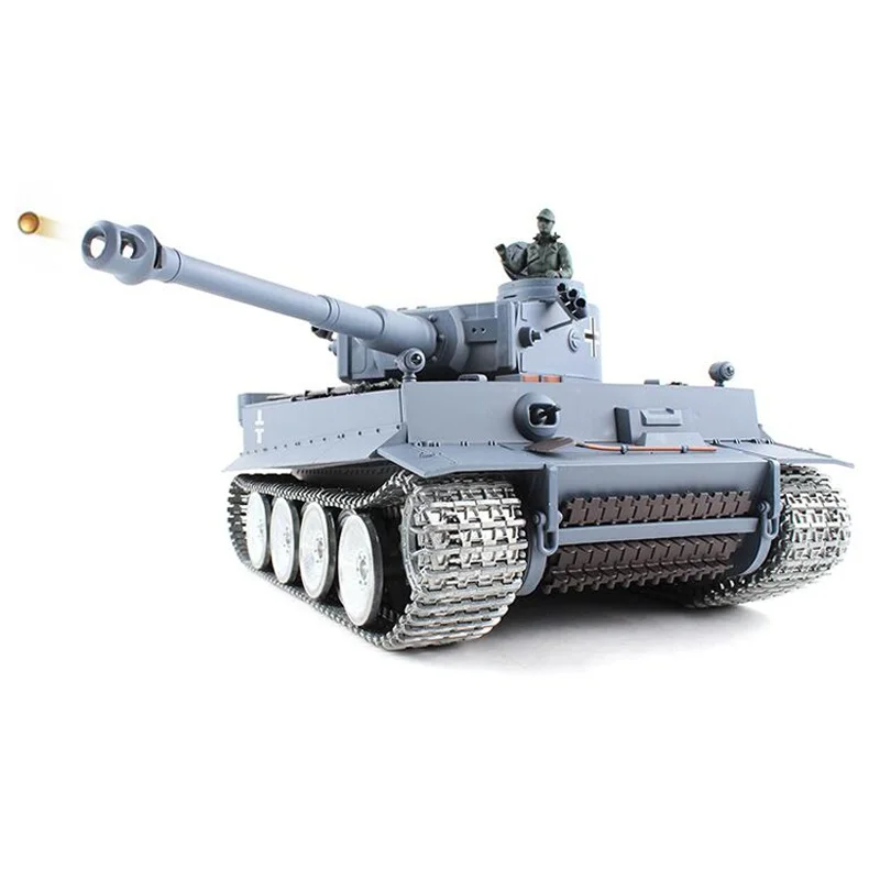 New Version 1:16 RC Tanks Infrared Battle System RC Heavy Tank Turret Rotate 360 Degrees Engine Sound, Machine-Gun Sound