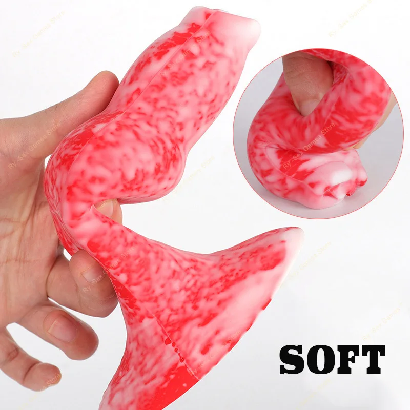 Soft Penis Sleeve Dog Jj Hollow Soft Wear Penis Simulation Couple Fun Reusable Condom Real Animal Dick Silicone Sleeve For Man