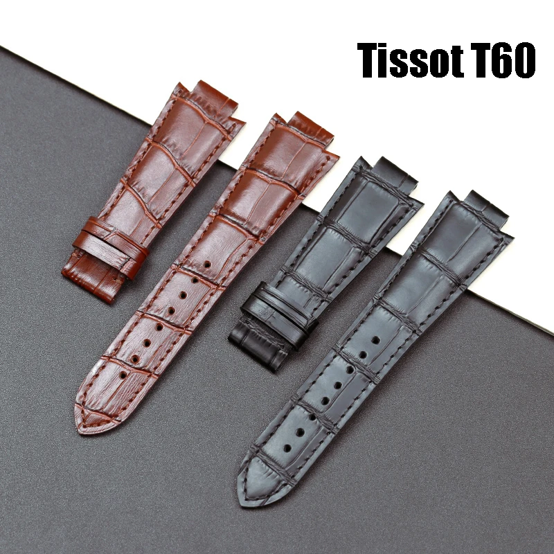 

1853 Quick Release Strap Cowhide Leather Watchband 1853 for Tissot T60 Strap L875/975K Genuine Leather Bracelet Men's wristband