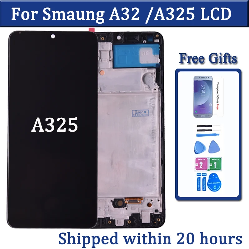 

For Samsung A32 4G LCD Display Touch Digitizer Screen For Samsung A325 A325F SM-A325F/DS LCD Screen