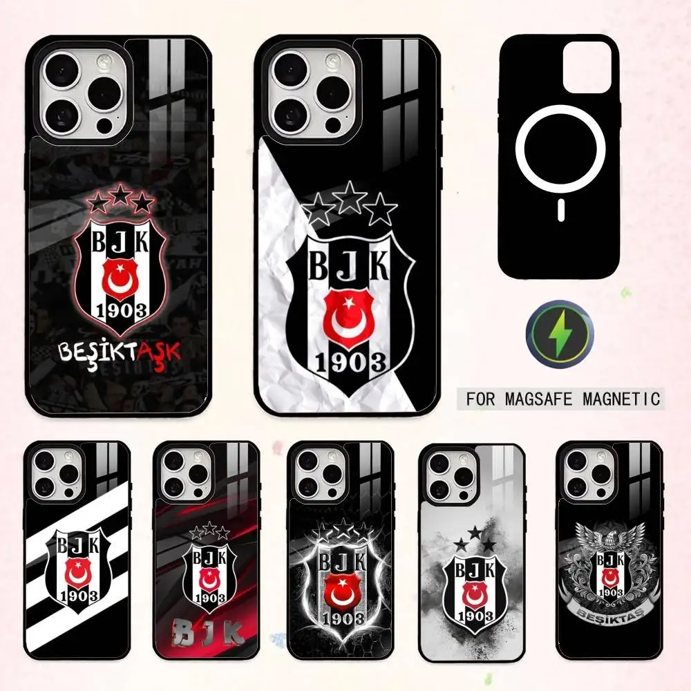 

COOL B-Besiktas B-BJK Logo Phone Case For iPhone17,16,15,14,13,12,11 Plus,Pro Max Magnetic For Magsafe Wireless Charging