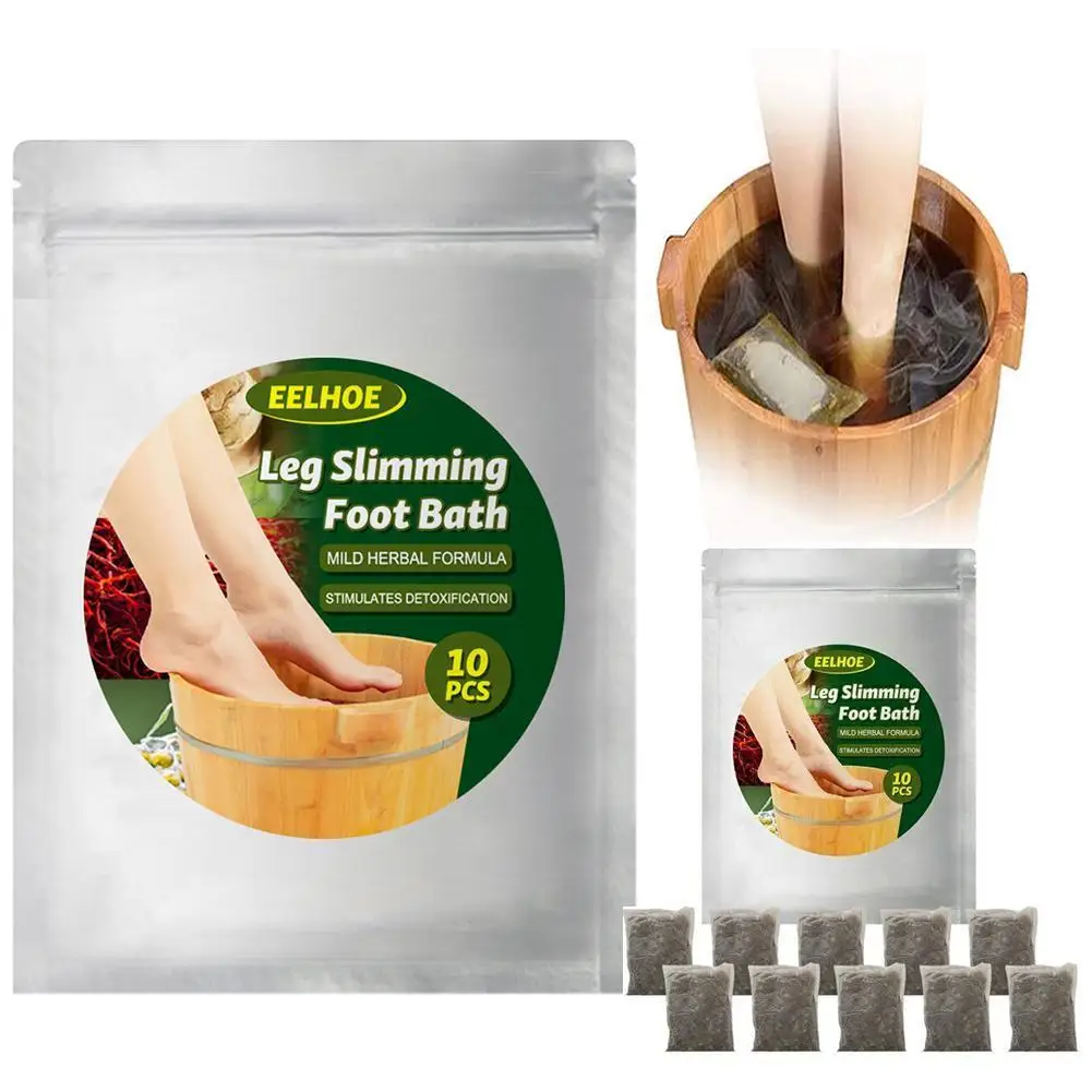 10pcs/bag Leg Slimming Foot Bath Purime Lympatic Drainage Ginger Foot Soak Ginger Foot Bath Powder SPA Dropship Products