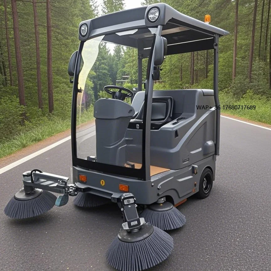 

CTO S16 Mini Electric Street Sweeper Ride-on Floor Sweeper for Exhibition Halls Farms Roads Directly