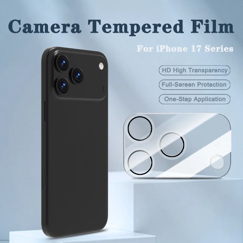 

Lereach 3D Full-Coverage Camera Lens Protector for iPhone 17 Pro Max/Pro/Air with Scratch Resistant High Transparency Lens Film