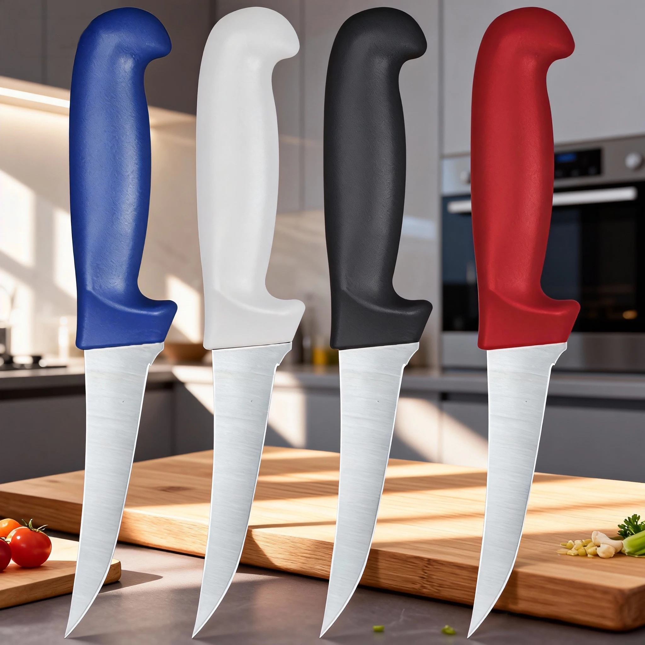 Cuchillo de deshuesado profesional 1/4, cuchillo afilado de cocina y cortar, cuchillo de carnicero para abertar huesos de cerdo, carne y pescado