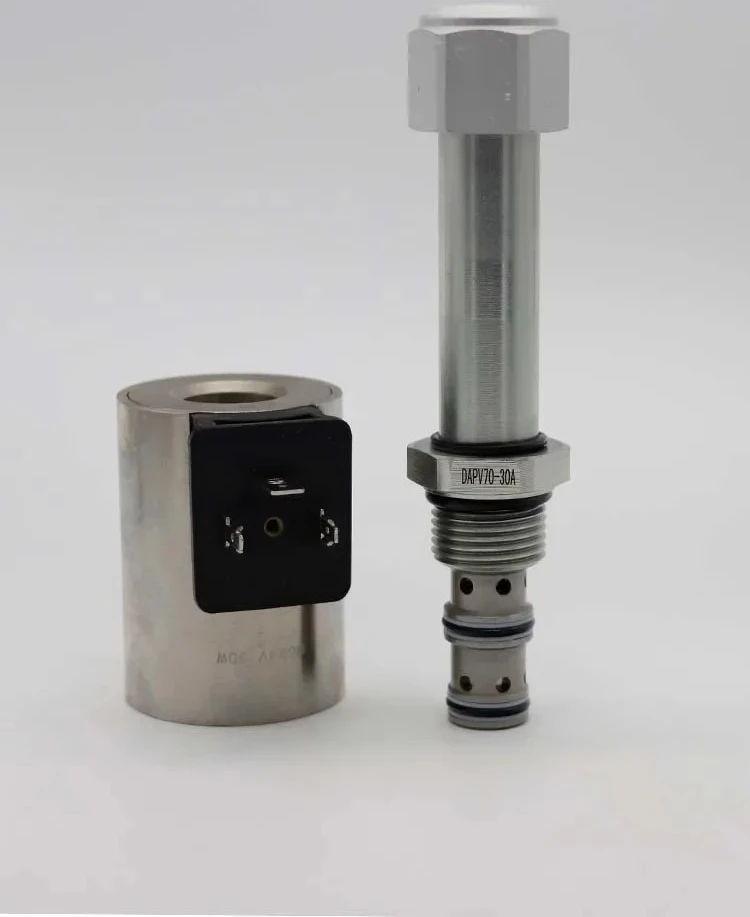 Cartridge proportional valve PV70-30A/B solenoid flow control  PV72-30A/B pressure regulating