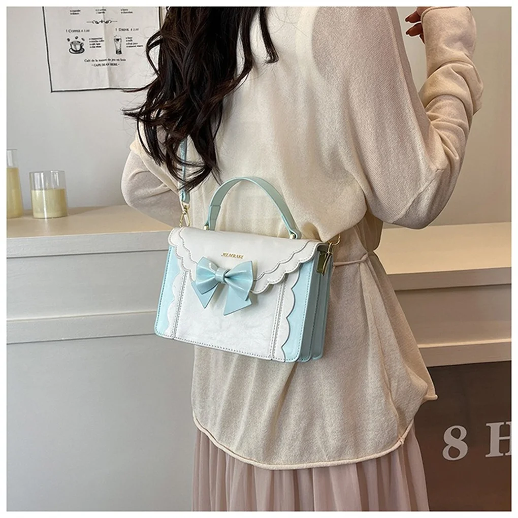 2026 New Sweet Elegant Lady Bow Lolita Bag Small Capacity Daily Versatile JK Uniform Crossbody Shoulder Bag for Women