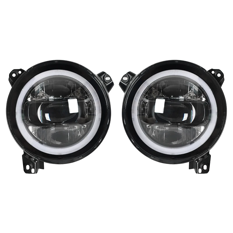 

1Pair 9 Inch LED Headlights with RGB Halo Round Projector Headlamps For Jeep Wrangler JL JLU Sport Sahara Rubicon Gladiator JT