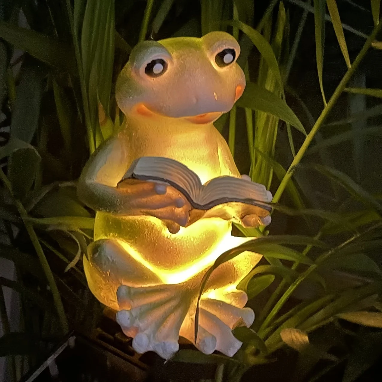 かわいいカエルソーラー照明 LED パスライト裏庭夜の装飾屋外防水パティオランプ花壇庭の杭ライト