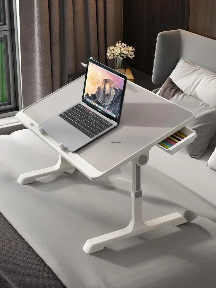 Liftable folding small table bed desk bay window laptop lazy table home bed table desk bedroom sitting on the floor with