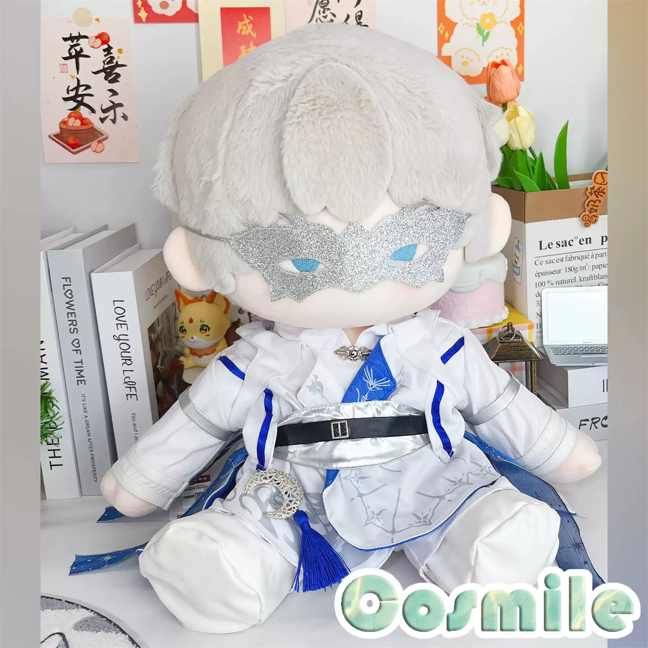 Liefde en Deepspace Shen Xinghui Daniël JavaScript Twitter Xavier Maga Knight Hunter Mode Gevulde Plushie Pluche 40cm Pop Lichaam Kleding Speelgoed Cadeau Sa