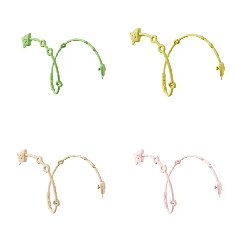

Stretchable Silicone Pacifier Clips Baby Toy Safety Straps BPA Teether Adjustable Bear Baby Nipple Chain 425F