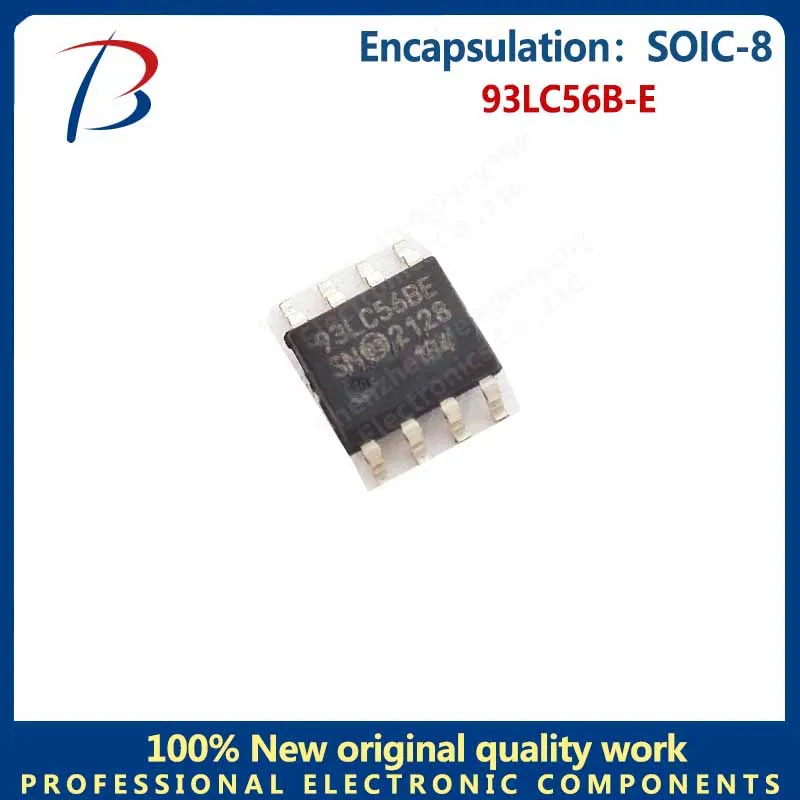 ชิป93LC56B-E 10ชิ้น SOIC-8หน่วยความจำ