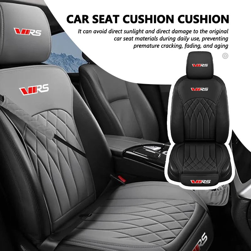 Coussin de siège avant de voiture, respirant et confortable, accessoires pour Skoda Monte-carlo RS VRS Superb Rapid Kodiaq Fabia Citigo
