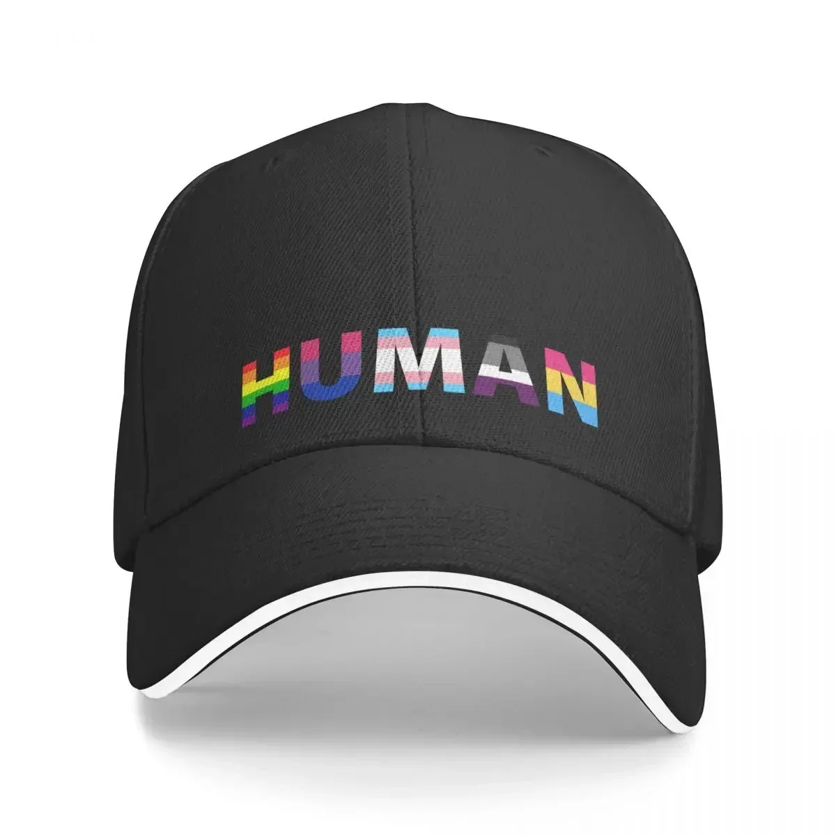 Casquette de baseball Human Pride Flags pour hommes et femmes, chapeau amusant, We Are All Human, Rainbow Pride, Human After All