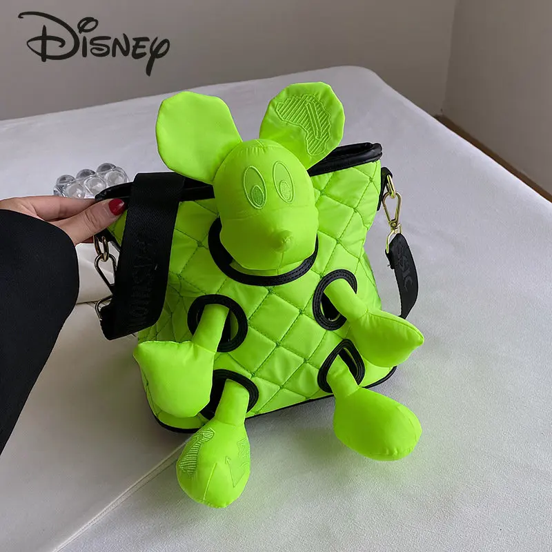 Disney Mickey nowa damska torba Crossbody moda wysokiej jakości męska torba na ramię Cartoon Casual wszechstronna duża pojemność torba na lalki