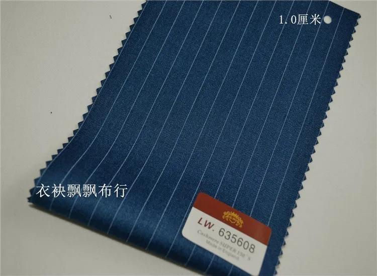 High Quality Fabrics for Men's Suits Striped Suit Fabric Light Gray Dark Blue Black Autumn Pants Vest Non-Ironing