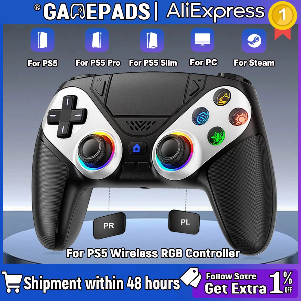 Wireless PS5 Gaming Headset with Turbo Touchpad