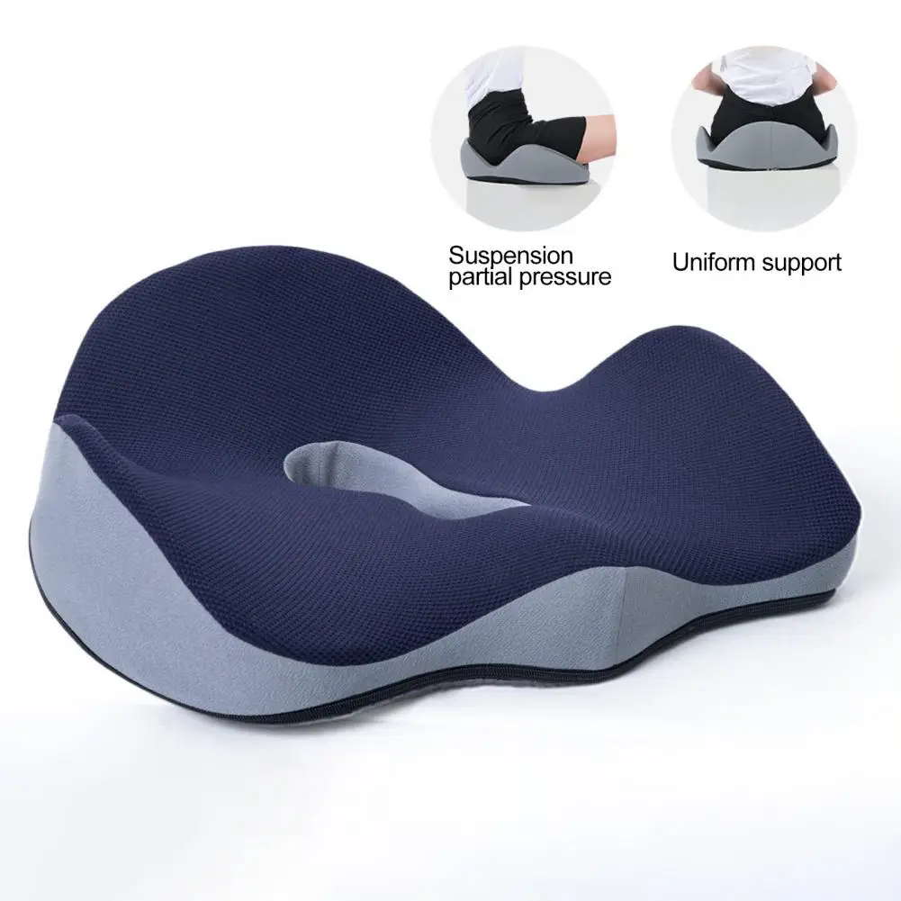 Ergonomic Buttocks Cushion Hemorrhoid Seat Pad U-shaped Tailbone Pressure Relief Memory Foam Slow Rebound Seat Cushion