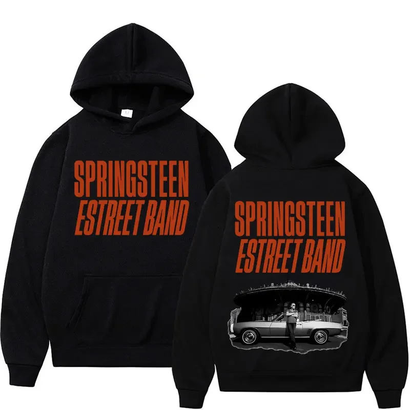 Bruce Springsteen and E Street 2024 Tour Hoodie Women Man Hip Hop Punk Rock Graphic Hoodies Streetswear Oversized Men Sweatshirt