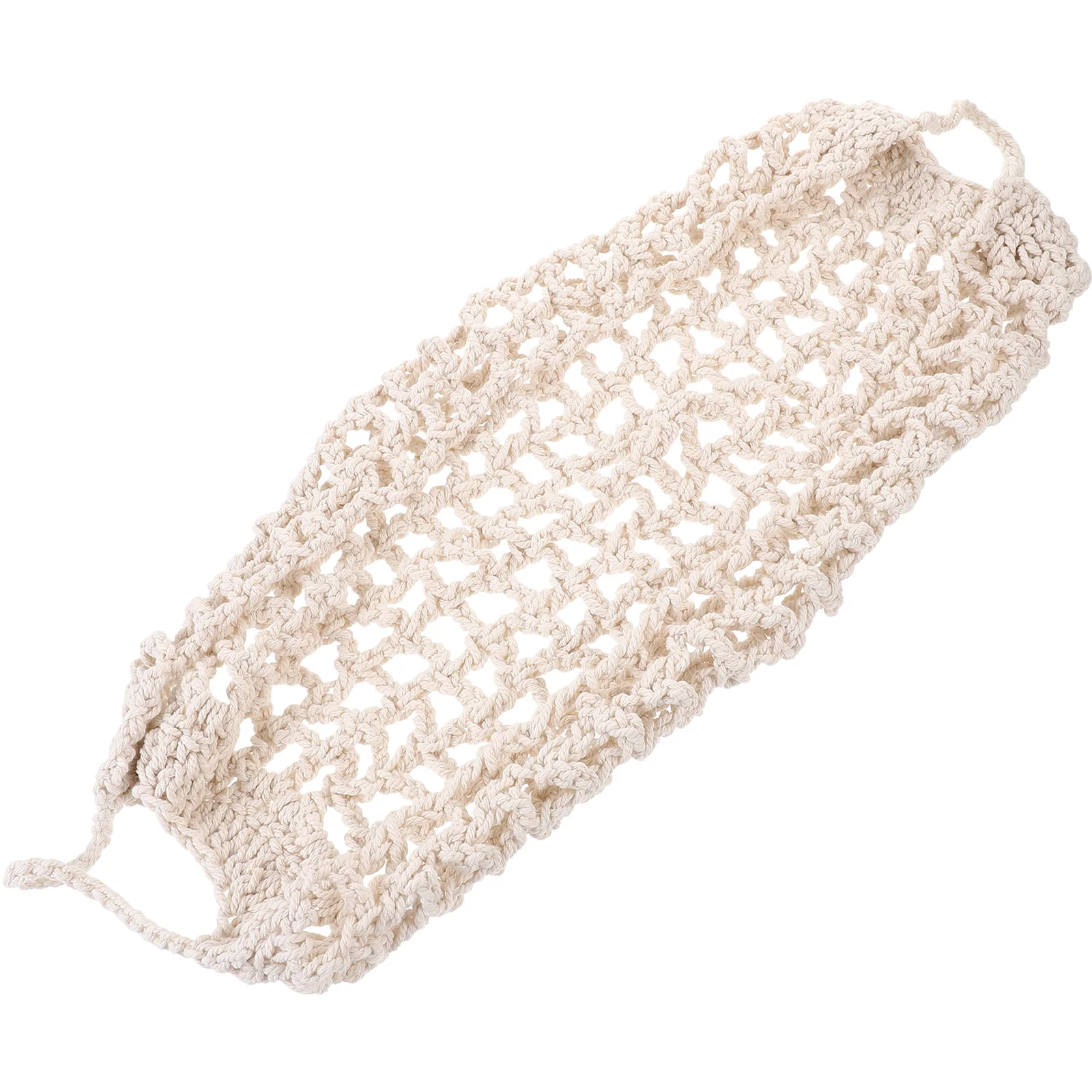 Fruit Hammock Kitchen Hanging Basket Handwoven Cotton Storage Holder Under Cabinet Banana Vegetable Organizer Net