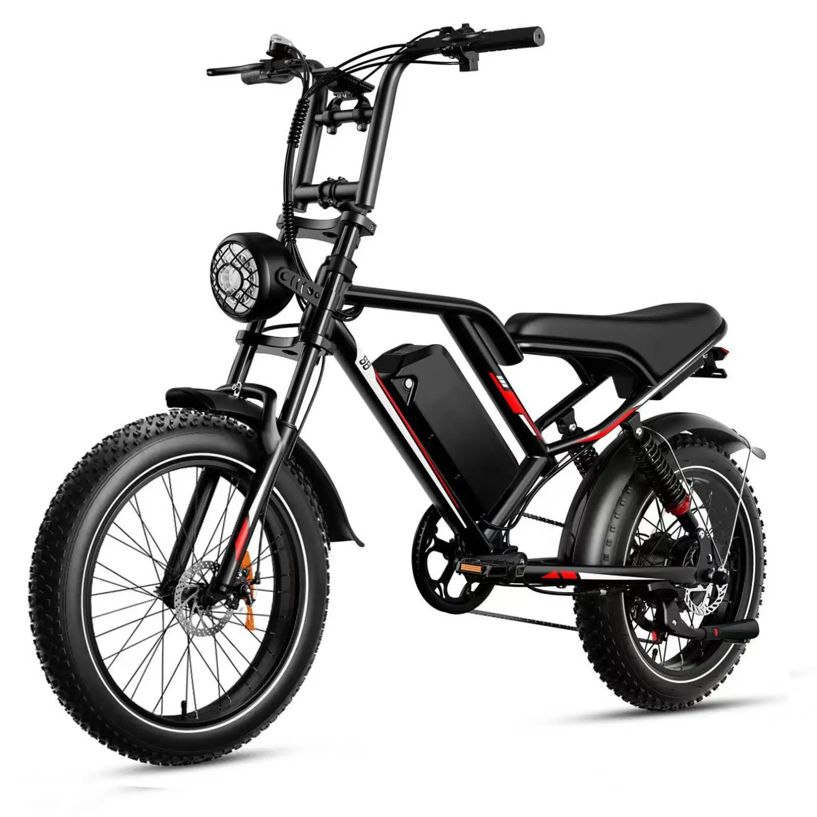 NEW S8Pro HiQiS mountain Electric Bike 2000W Motor 48V 25Ah Battery E-Bike 20 inch Tire 50km/h off road Electric Bicycles image 3