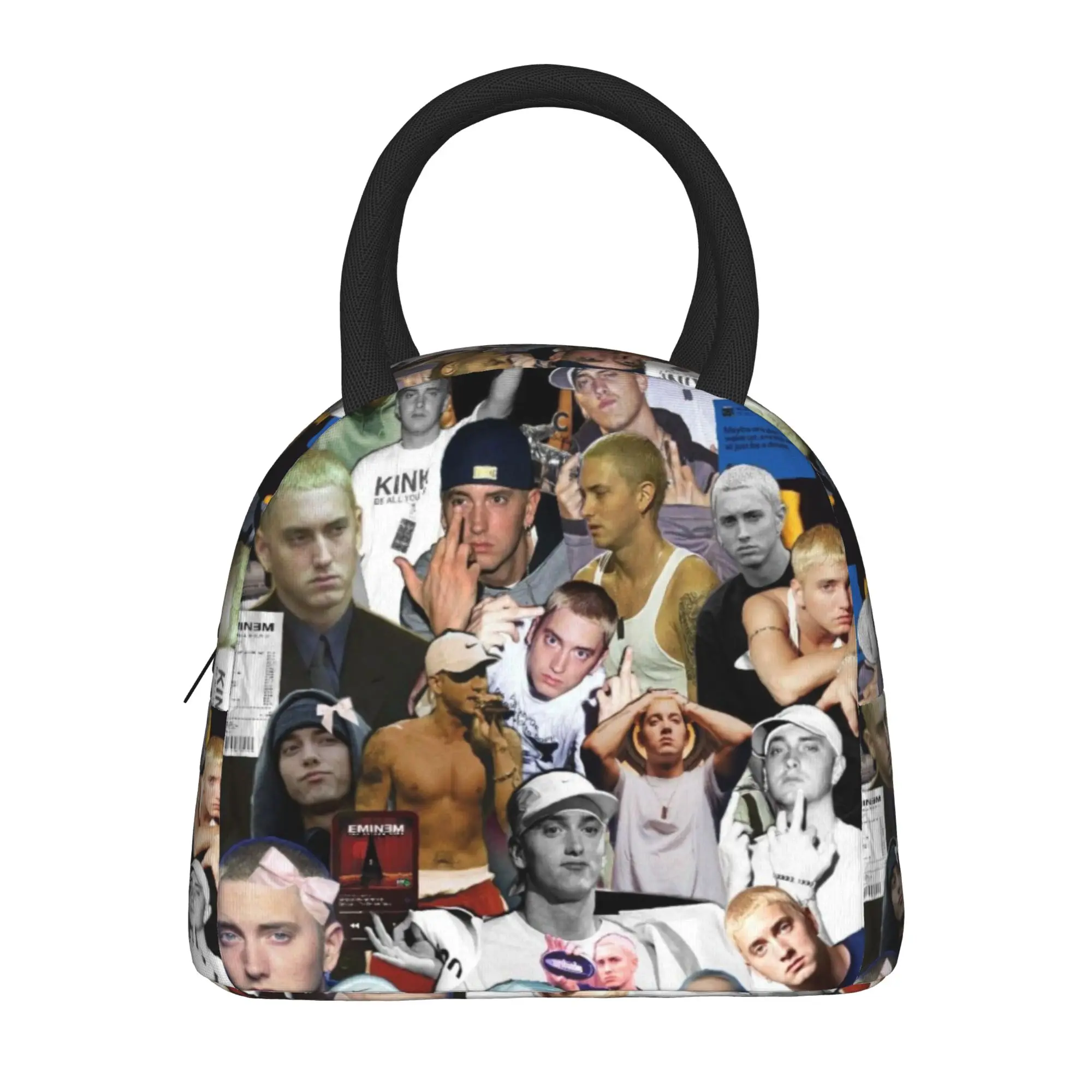 Eminem Merch Insulated Lunch Bags For Picnic  Food Box Reusable Cooler Thermal Bento Box