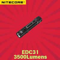 NITECORE EDC31 3500Lumens USB-C Rechargeable EDC Flashlight Bulit-In Battery Gear Law Enforcement Tactical Camping Lighting