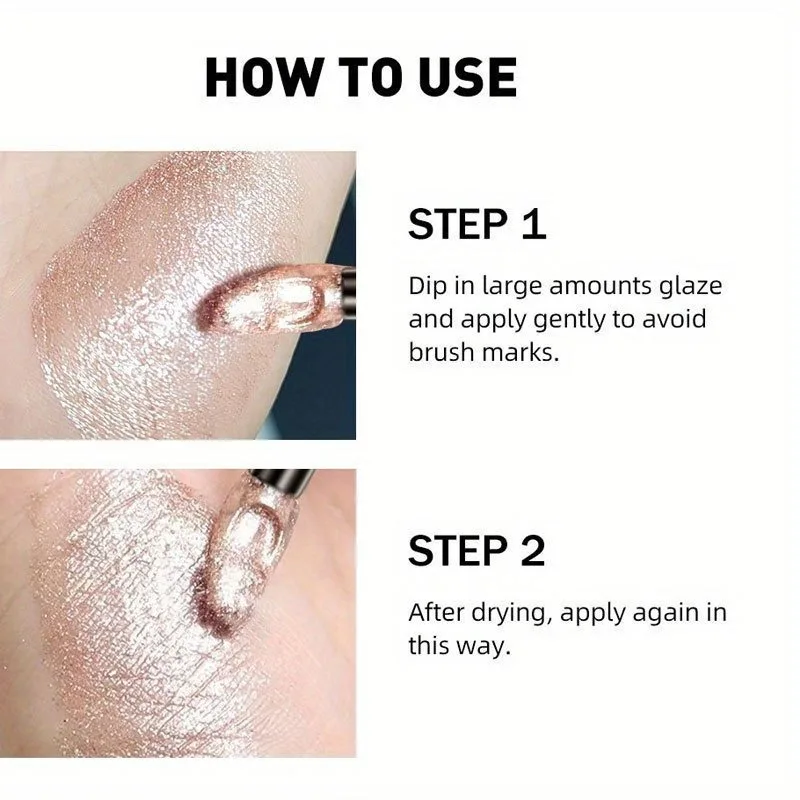 Rossetto liquido metallizzato glitterato Shimmer Facile da colorare Tazza antiaderente Lucidalabbra Smalto labbra lucido impermeabile Trucco a lunga durata