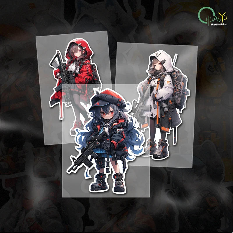 

Креативные наклейки для автомобиля, сексуальный пистолет для девочек, персонализированные наклейки для автомобиля, светоотражающие водонепроницаемые декоративные наклейки для мотоцикла