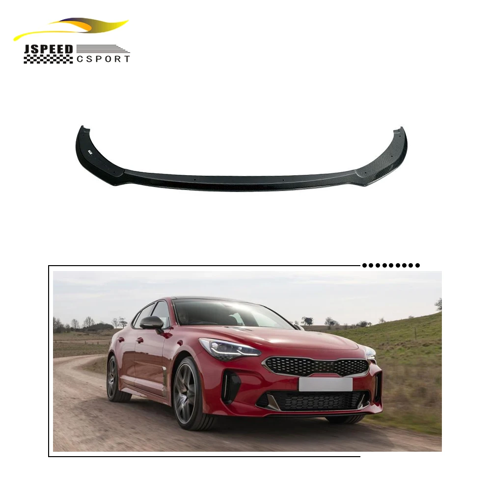 

Suitable for The genuine carbon fiber Stinger front bumper splitter lip is Suitable for Kia Stinger 2018-2022