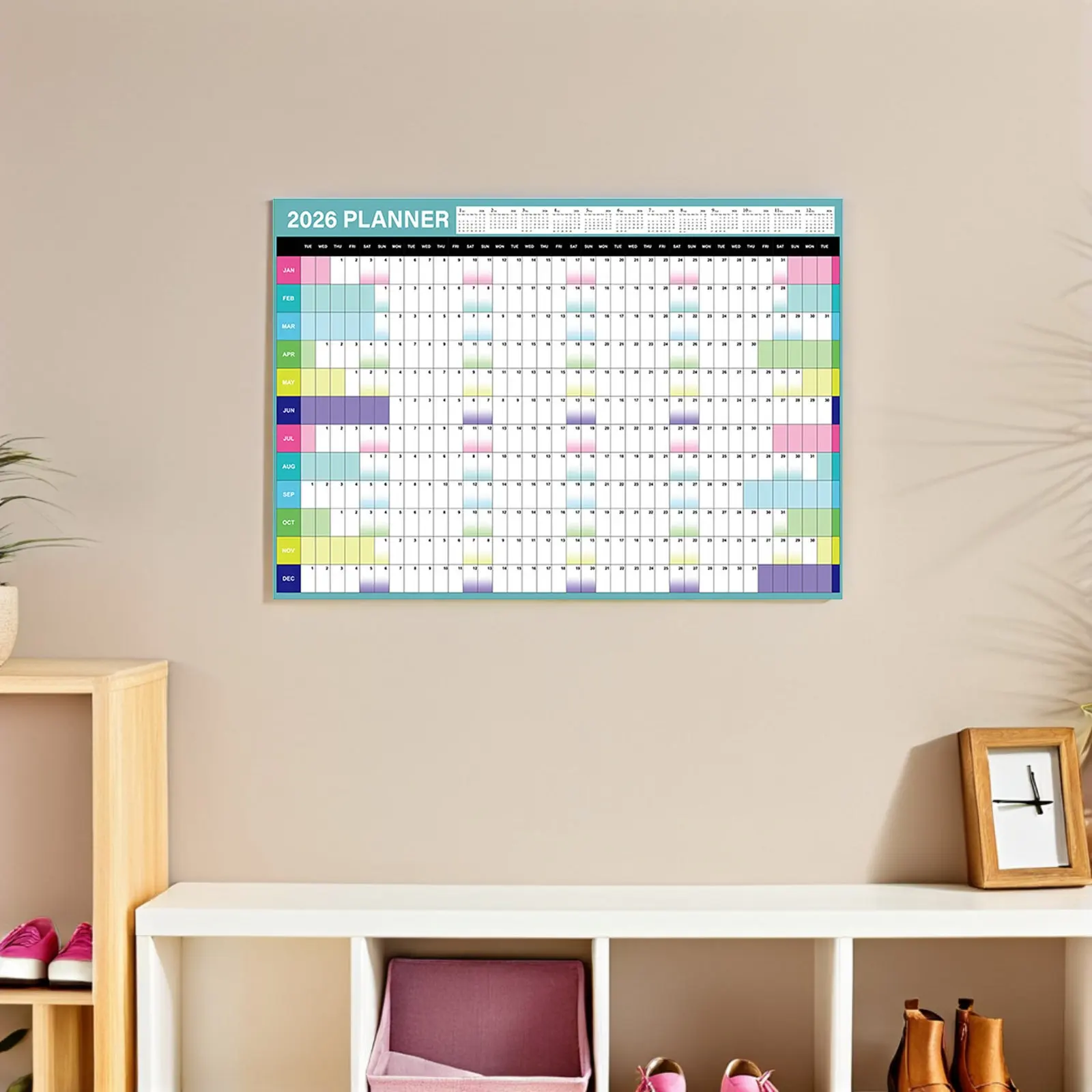 

2026 Hanging Wall Calendar Jumbo Size Year Planner Monthly Organizer Paper Surface to Do List Calendar for Family