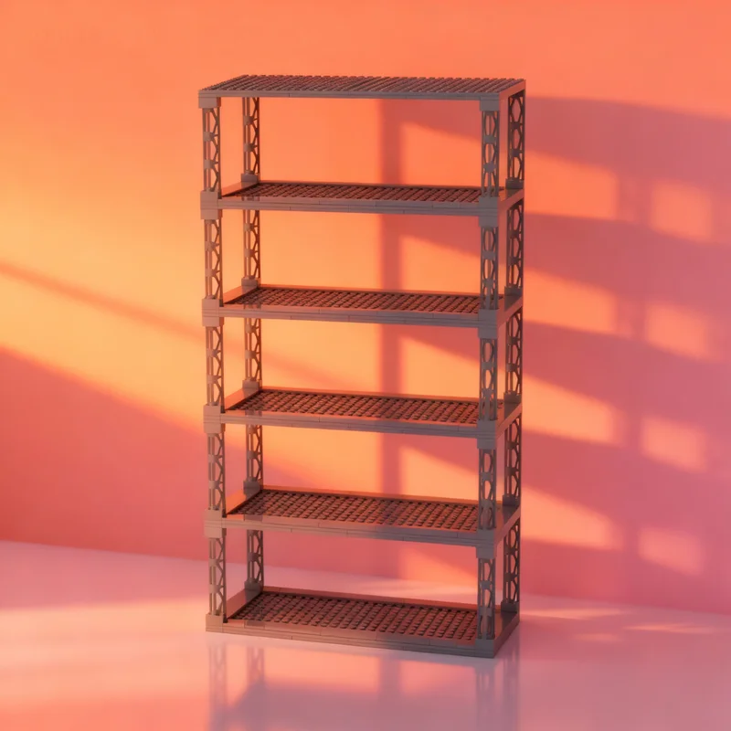 

143 детали MOC Creator: Простая 4-ярусная подставка-основание для конструктора, строительные блоки, рождественский подарок, игрушка-кирпичик для детей