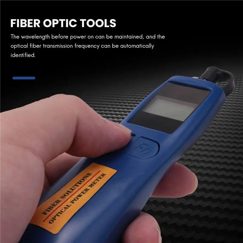 [NEWA08R】 6 Wavelengths Mini Optical Power Meter Tester -50 To 26 Optical Fiber Tester Optical Work Rate Meter Handheld FTTH