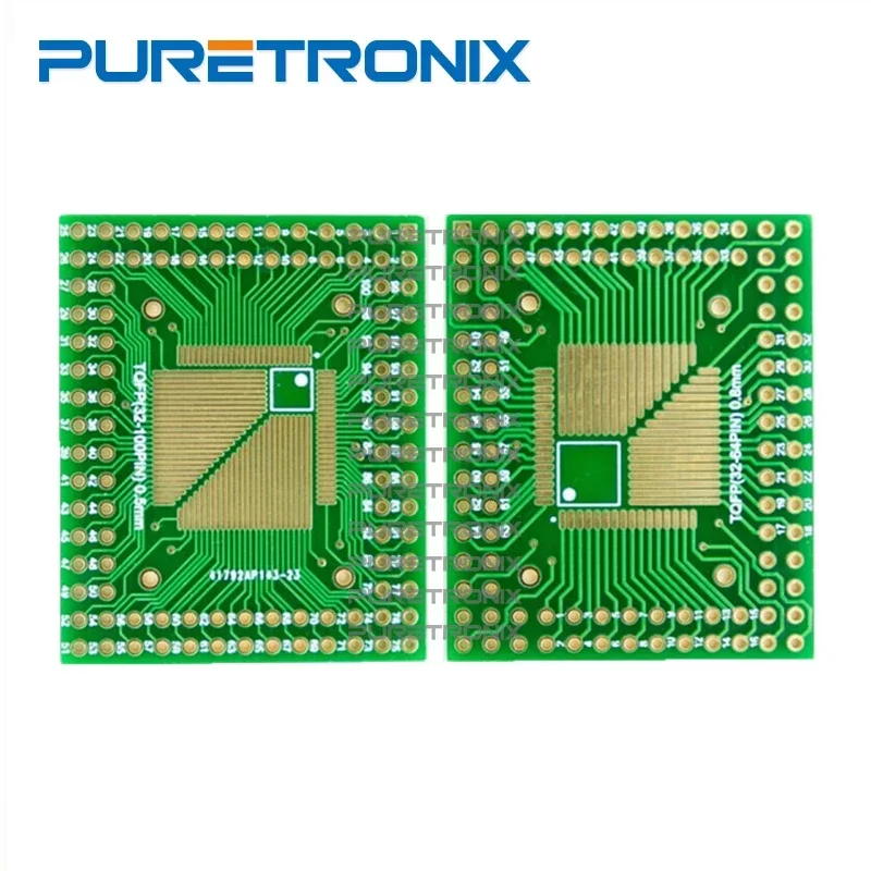 10 шт. QFP/FQFP/TQFP32/44/64/80/100 LQFP к DIP печатной плате адаптер преобразователя 0,5/0,8 мм