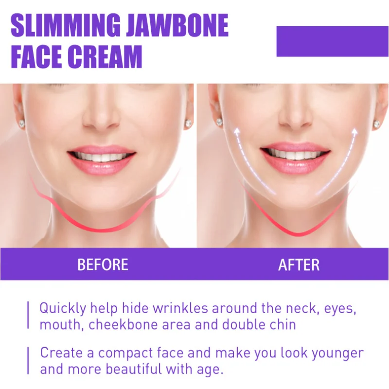 V-Shape Slimming Cream Firming Anti-aging Face-lift Removal Masseter Muscle Double Chin Face Fat Burning Anti-aging Products 30g