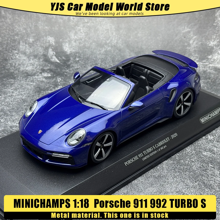 

Minichamps литая под давлением модель 1:18 2020 911 Turbo S спортивный автомобиль металлическая модель автомобиля праздничный подарок статический орнамент