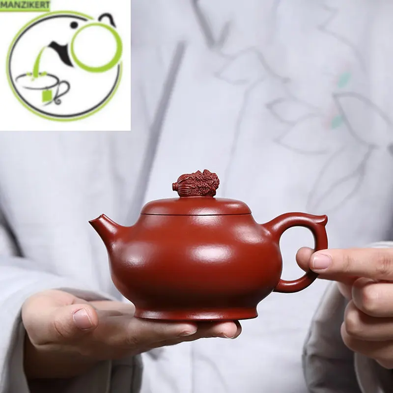 

Chinese teapot Yixing Purple Clay Teapot Handmade Raw Ore Dahongpao Multi-cai Pot Kung Fu Tea Set Yixing teapot 240ml