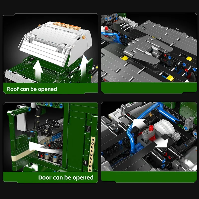 Mold King 13202 Technische Auto Speelgoed De Gemotoriseerde K100 Aerodyne Tractor Truck Bouwsteen Baksteen Montage Kinderen Kerstcadeau