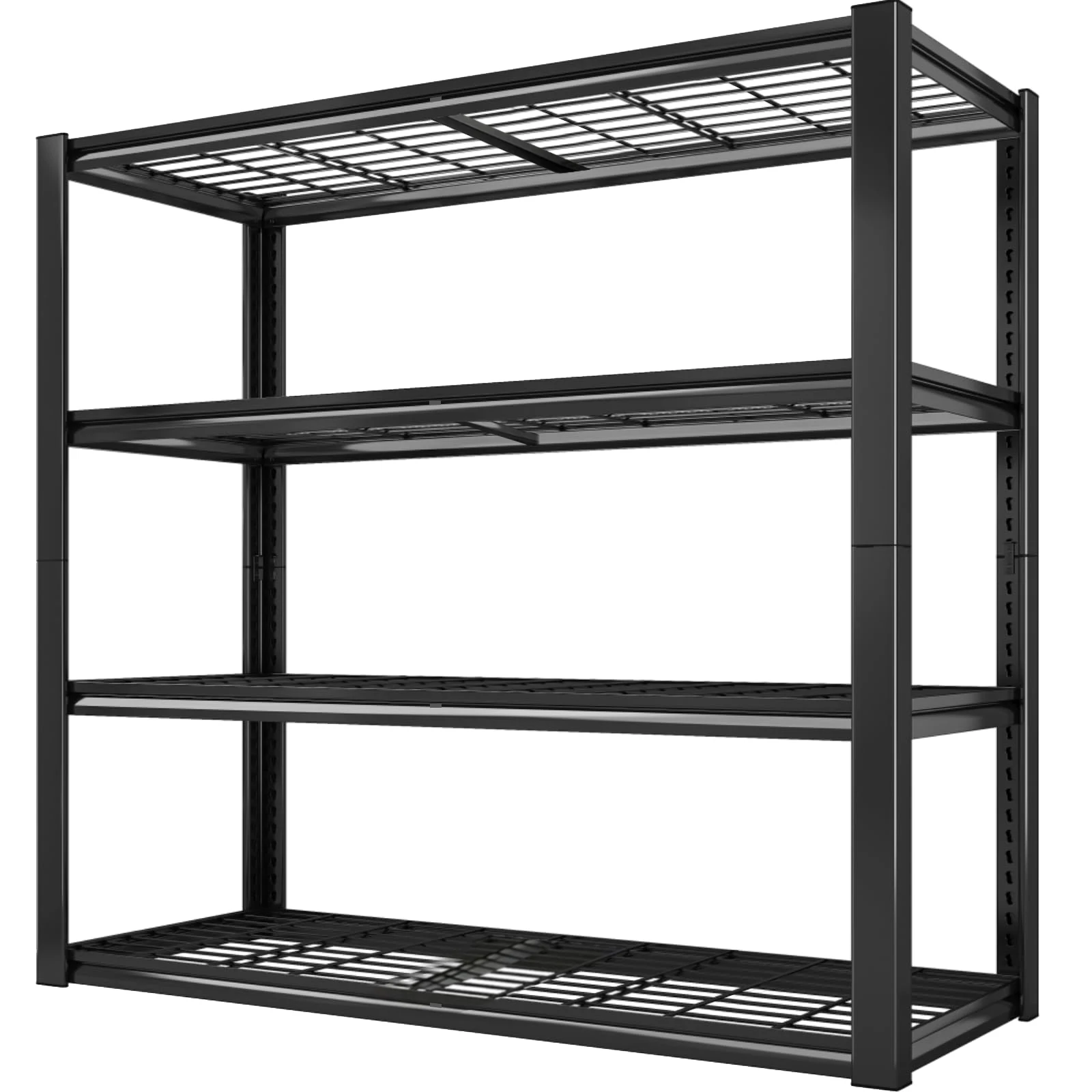 Robustes Garagen-Aufbewahrungsgerät mit 4 Regalen, unterstützt bis zu 2240 Pfund – Abmessungen: 40 Zoll breit x 19,5 Zoll tief x 59,5 Zoll hoch