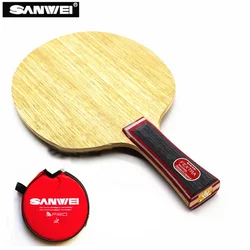 Ostrze do tenisa stołowego SANWEI FEXTRA 7 drewno warstwowe dookoła japonia Tech (stiga clipper CL struktura) rakietka do ping-ponga wiosło nietoperza