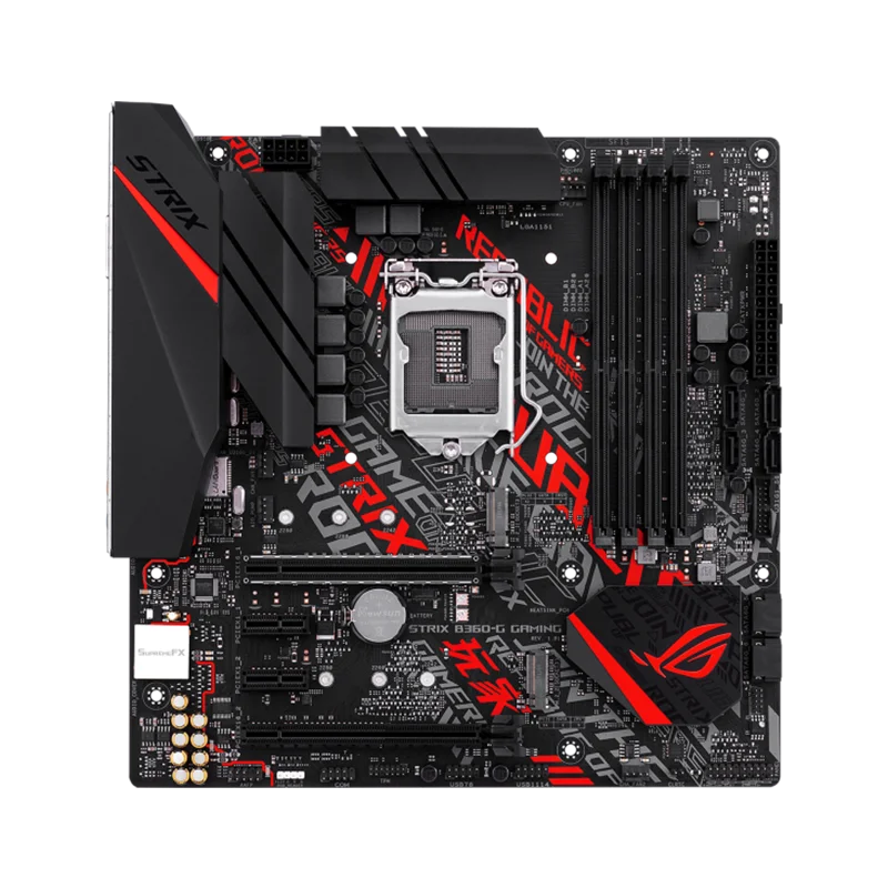 اللوحة الأم ASUS Republic of Gamers Strix B360-G Gaming LGA1151 Micro-ATX