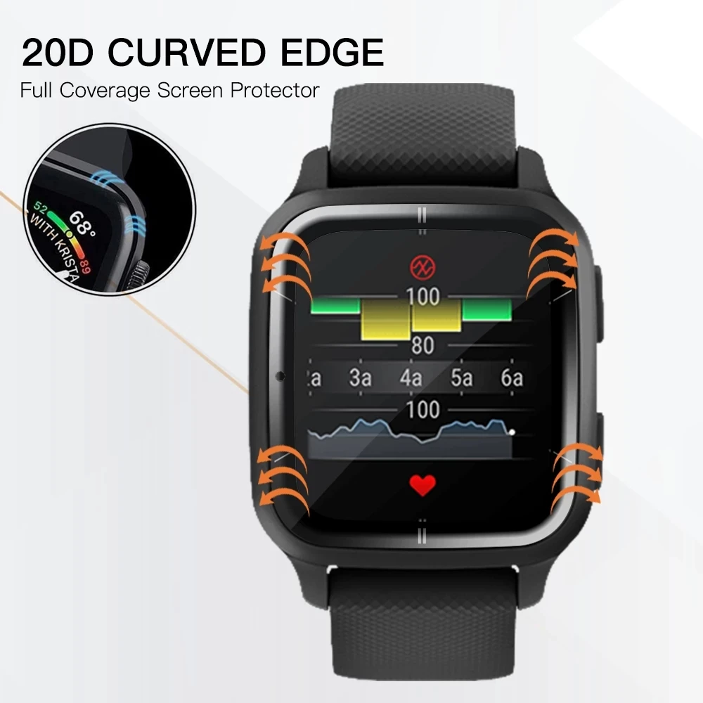 Новая изогнутая защитная пленка 20D PMMA для экрана смарт-часов Garmin SQ 2
