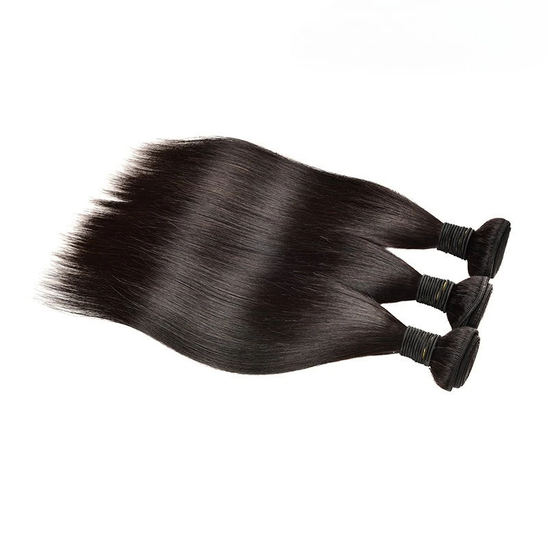 Echthaar-Webbündel in natürlicher Farbe/1 Stück für Damen, ideal für den täglichen Gebrauch, Partys, Hochzeiten, als schützende Haarverlängerung, weiche Textur, einfache Anwendung. – Detail 4