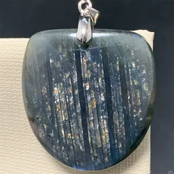 Rare Jelly Natural Full Royal Blue Light Labradorite Pendant Necklace Women Clean Clear Labrador Beads Top Quality Jewelry S925