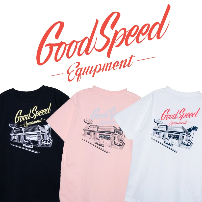 GSD Yokohama local brand motorcycle Vespa retro spring and summer short sleeved neutral versatile pure cotton round neck T-shirt